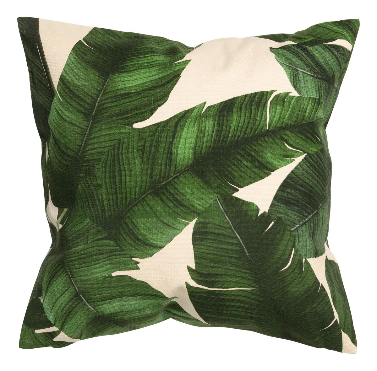 In this photo provided by H&M, a vintage style palm leaf print graces a chic throw pillow from H&M Home. (H&M via AP) ORG XMIT: NYLS145 (AP)