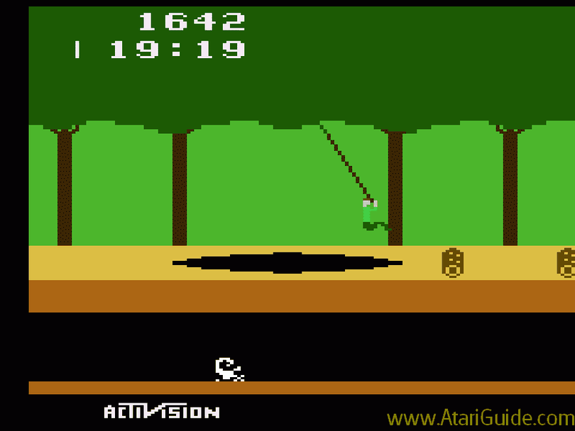 Pitfall! sent gamers on a jungle journey in 1982 as one of the first games to feature a fully animated platform hero. (AtariGuide.com)