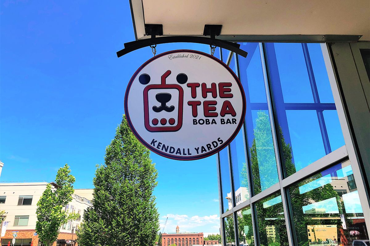 The Tea Boba Bar in Kendall Yards opened on May 15.  (Don Chareunsy/The Spokesman-Review)