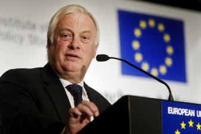 
 Chris Patten, the EU's outgoing external relations chief, said EU's members are seen as 