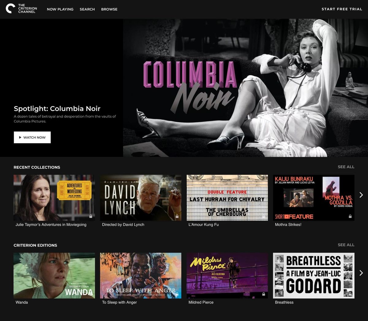 Film Noir on The Criterion Channel. (The Criterion Channel)