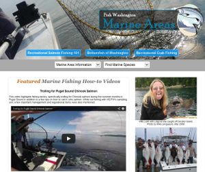 Marine Fishing is one of three special fishing information web pages offered by the Washington Department of Fish and Wildlife.