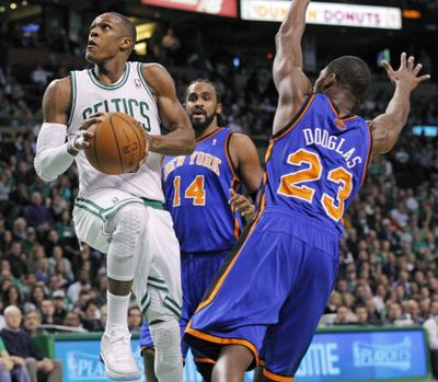 Boston Celtics point guard Rajon Rondo found his scoring touch, dropping career playoff-high 30 on the New York Knicks. (Associated Press)