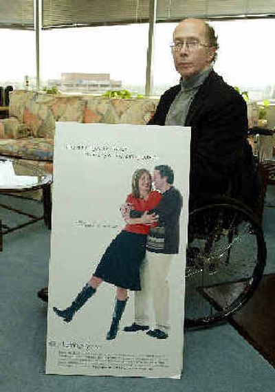 
Dr. Galen Buckwalter, VP of Research and Development sits behind an eHarmony.com ad, Thursday in company's offices in Pasadena, Calif. Dr. Galen Buckwalter, VP of Research and Development sits behind an eHarmony.com ad, Thursday in company's offices in Pasadena, Calif. 
 (Associated PressAssociated Press / The Spokesman-Review)