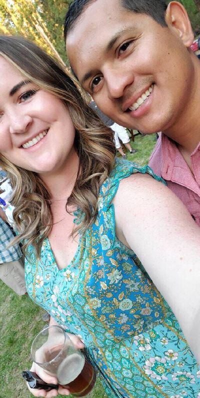 Kendall and Martin Diaz pose in this undated photo. Kendall Diaz, 31, of Spokane, is fighting to have her husband released after his arrest last week by the U.S. Border Patrol. But Martin Diaz has now been charged with assaulting an agent during his arrest. (Courtesy of Kendall Diaz)