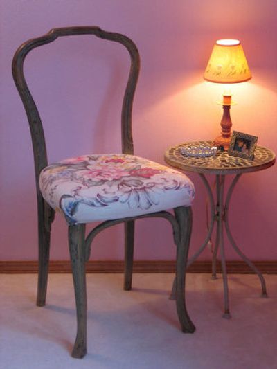 
With a new seat cover of vintage fabric, this thrift store bargain chair is perfect for a young girl's room.
 (File Photo / The Spokesman-Review)