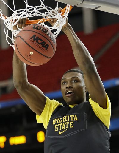 Cleanthony Early and Wichita State are 10 1/2-point underdogs against Louisville today. (Associated Press)