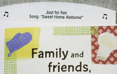 
This Hallmark Song Card features 
