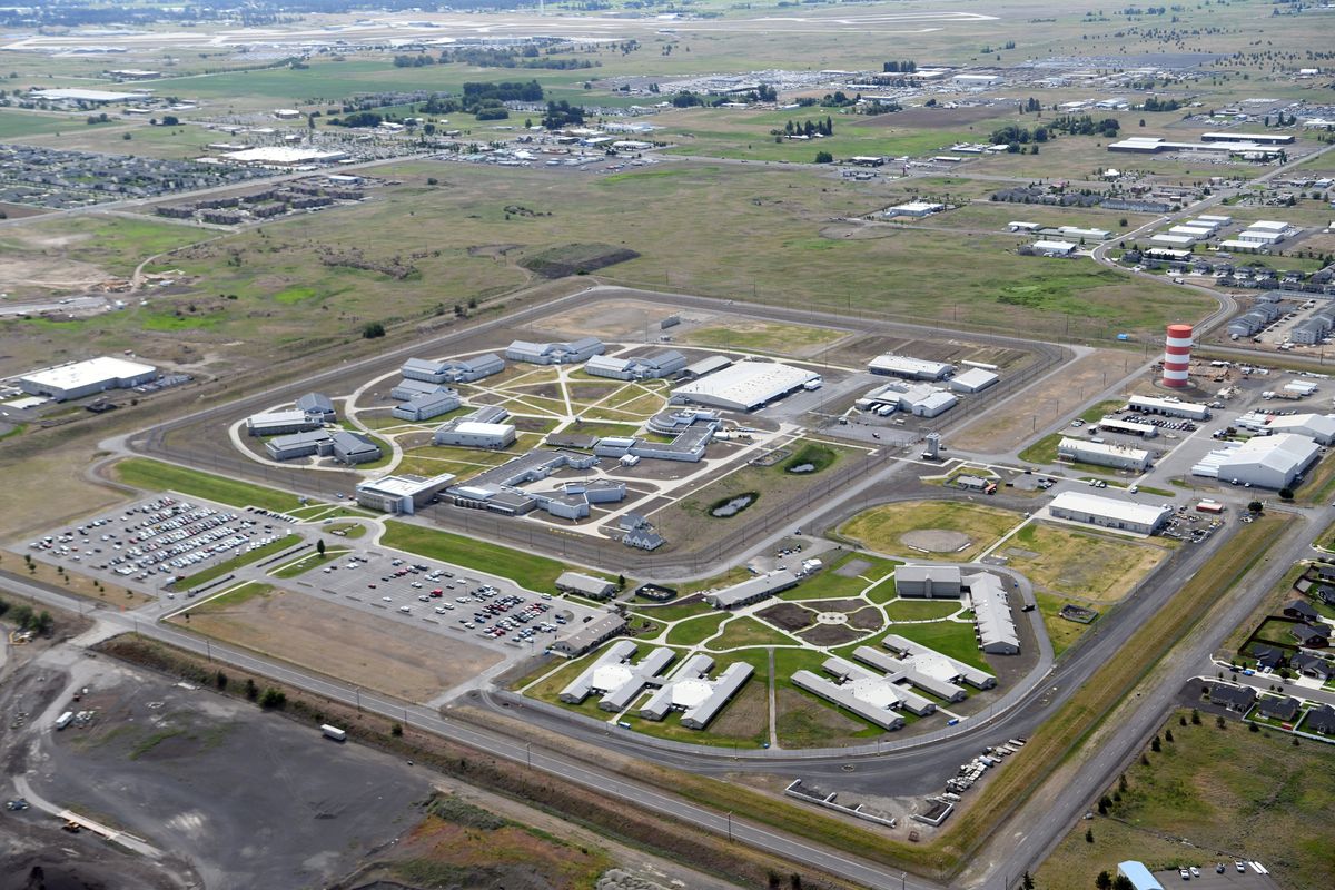 The Washington Department of Corrections has reported 70% of inmates in Airway Heights Corrections Center, photographed June, 4, 2018, has tested positive for COVID-19.  (JESSE TINSLEY)