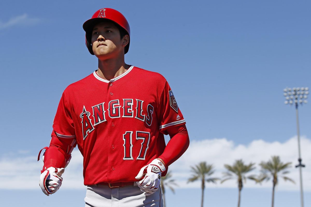 Los Angeles Angels pitcher/designated hitter Shohei Ohtani, of Japan, was the most coveted free agent in Major League Baseball’s offseason. (Ross D. Franklin / AP)