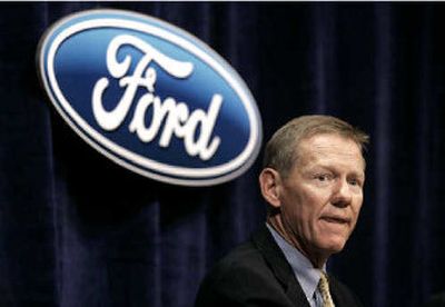 
Alan Mulally address a news conference at Ford Motor Company headquarters on Tuesday. 
 (Associated Press / The Spokesman-Review)