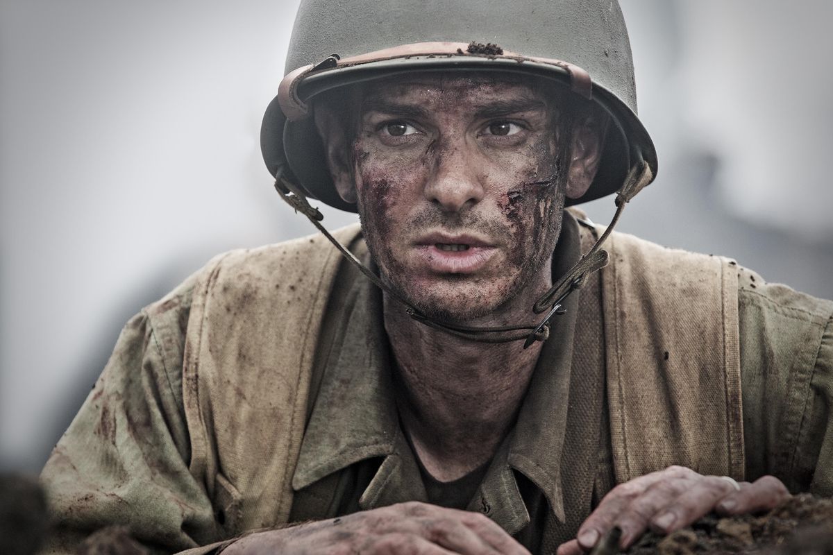 "Hacksaw Ridge," starring Andrew Garfield, has been nominated for an Oscar in the best picture and best directing categories. Movie fans can watch it on pay per view from the comfort of their couches. (Mark Rogers / Summit)