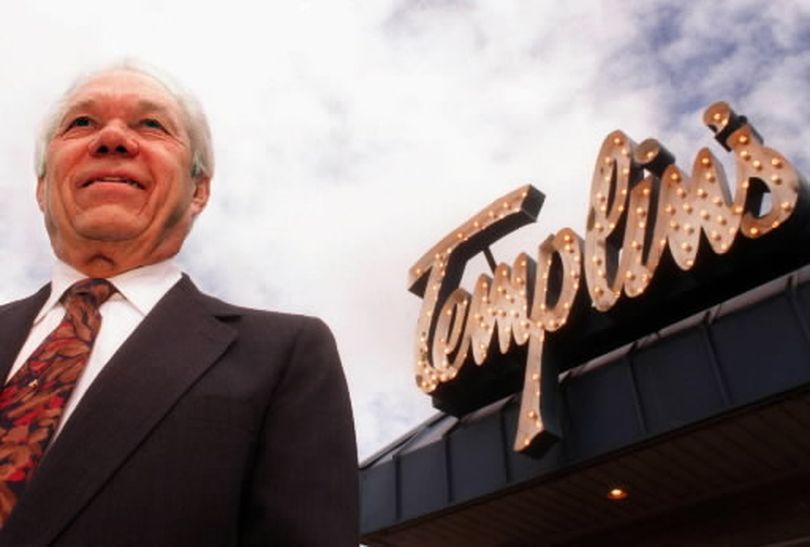 In this SR file photo from April 17, 1996, Bob Templin celebrates fifty years of doing business in the Coeur d'Alene/Post Falls area. (Craig Buck/SR file photo)