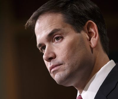 Sen. Marco Rubio, R-Fla., speaks Wednesday about U.S.-Cuba relations during a news conference in Washington, D.C. (Associated Press)