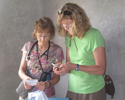 Stacey Mainer and Sandy Ivers in Kopanga, Kenya. Courtesy of Stacey Mainer (Courtesy of Stacey Mainer)
