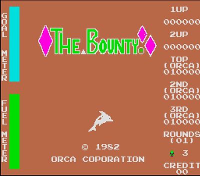 The Bounty was the third of 14 cabinets produced by short-lived arcade game-maker the Orca Corporation in 1982.