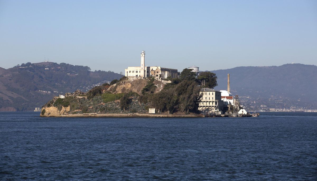 Alcatraz Island, “The Rock,” a former federal penitentiary in San Fransisco Bay, is part of the Golden Gate National Recreation Area, on November 12, 2015. (Brian van der Brug / Brian van der Brug/Los Angeles Times)