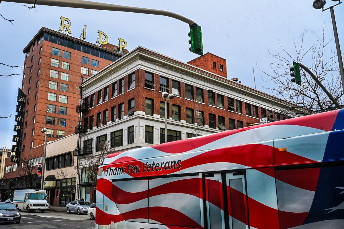 The Ridpath Club Apartments building, a former hotel at 515 W. Sprague Ave. in downtown Spokane, contains 206 rental units.  (DAN PELLE/THE SPOKESMAN-REVIEW)