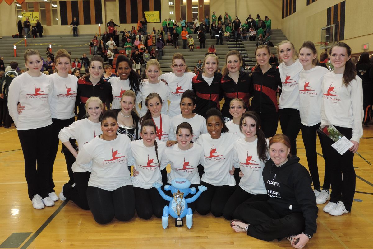 The Ferris High School dance team is headed to state after district competition March 8-9. Back row, from left: Karli Dunn, McKenzie Caldwell, Tori Blanchard, Netsanet Kimsey, Brooke Peterson, Faith King, Morgan Williams, Rakel Tangvold, Isabella Sturgeon, Becky Solheim, Bailey Frye and Brooklyn Christianson. Center row: Olivia Mast, Joy Davis, Lizzy Jesset, Abby Cheadel and Angela Kennedy. Front row: Miranda Toth, Courtney Wendt, Brianna Easley, Lashantay Walls, Eliza Williams and Colleen Corbett.