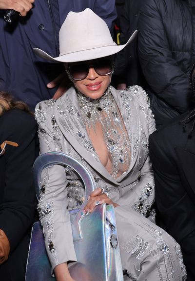 Beyonce attends the Luar fashion show during New York Fashion Week on Tuesday, Feb. 13, 2024, in New York.   (Getty Images)