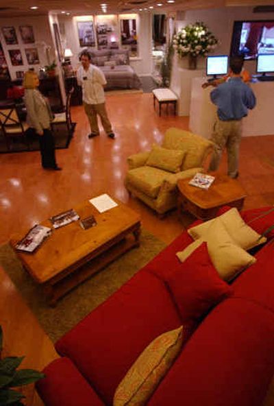 Designs by Chris Madden are seen in the J.C.Penney