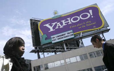 Yahoo Inc. said Tuesday the company had more than tripled its profit from the same time last year. Associated Press
(Associated Press / The Spokesman-Review)