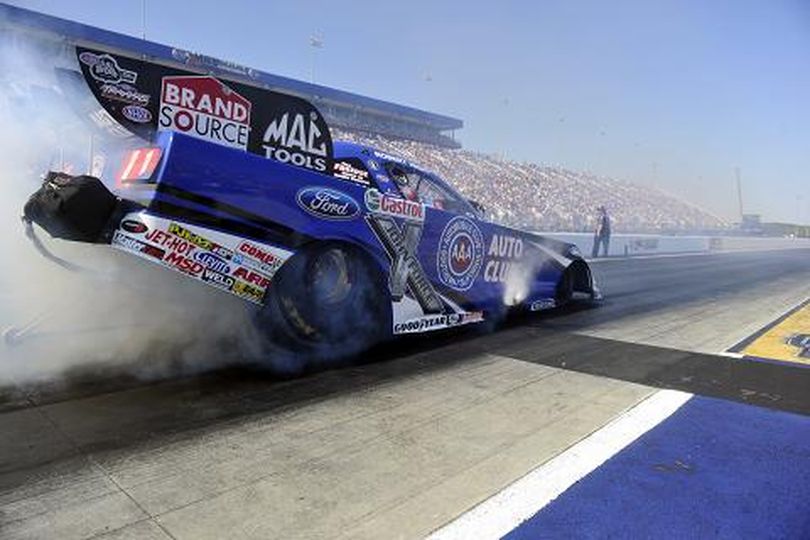 Robert Hight continues to have the hot hand in the NHRA Full Throttle Drag Racing Series Funny Car division as he nails the top qualifying spot at zMAX Dragway in Concord, NC. (Photo courtesy of NHRA)