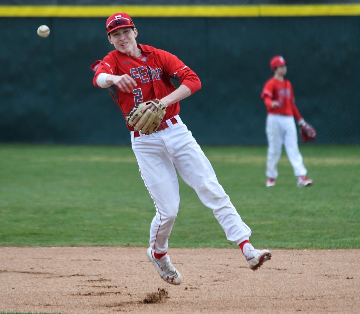 Returning all-league player Brock Bozett plays shortstop and pitches for Ferris. (Dan Pelle / The Spokesman-Review)