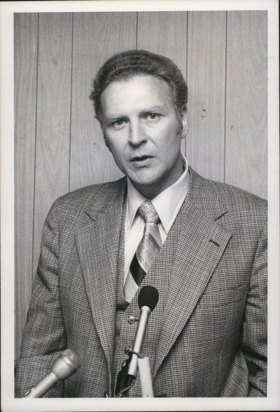 Former Idaho athletic director Bill Belknap, pictured in 1978, died Friday at the age of 81.  (Associated Press )