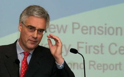 
Lord Turner, chairman of Britain's Pensions Commission, discussed proposed changes to the country's retirement system on Wednesday. The government said it would consider raising the retirement age to as high as 69.  
 (Associated Press / The Spokesman-Review)