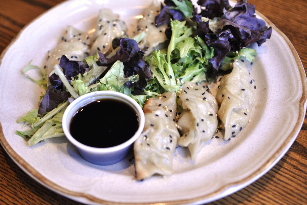 The potstickers at Picabu are a customer favorite. The recipe can be found in the bistro’s cookbook. Owner Jane Edwards compiled all of the restaurant’s recipes into a book as the eatery was preparing to close. Picabu closed Dec. 15 but its cookbook remains for sale. (Adriana Janovich / The Spokesman-Review)