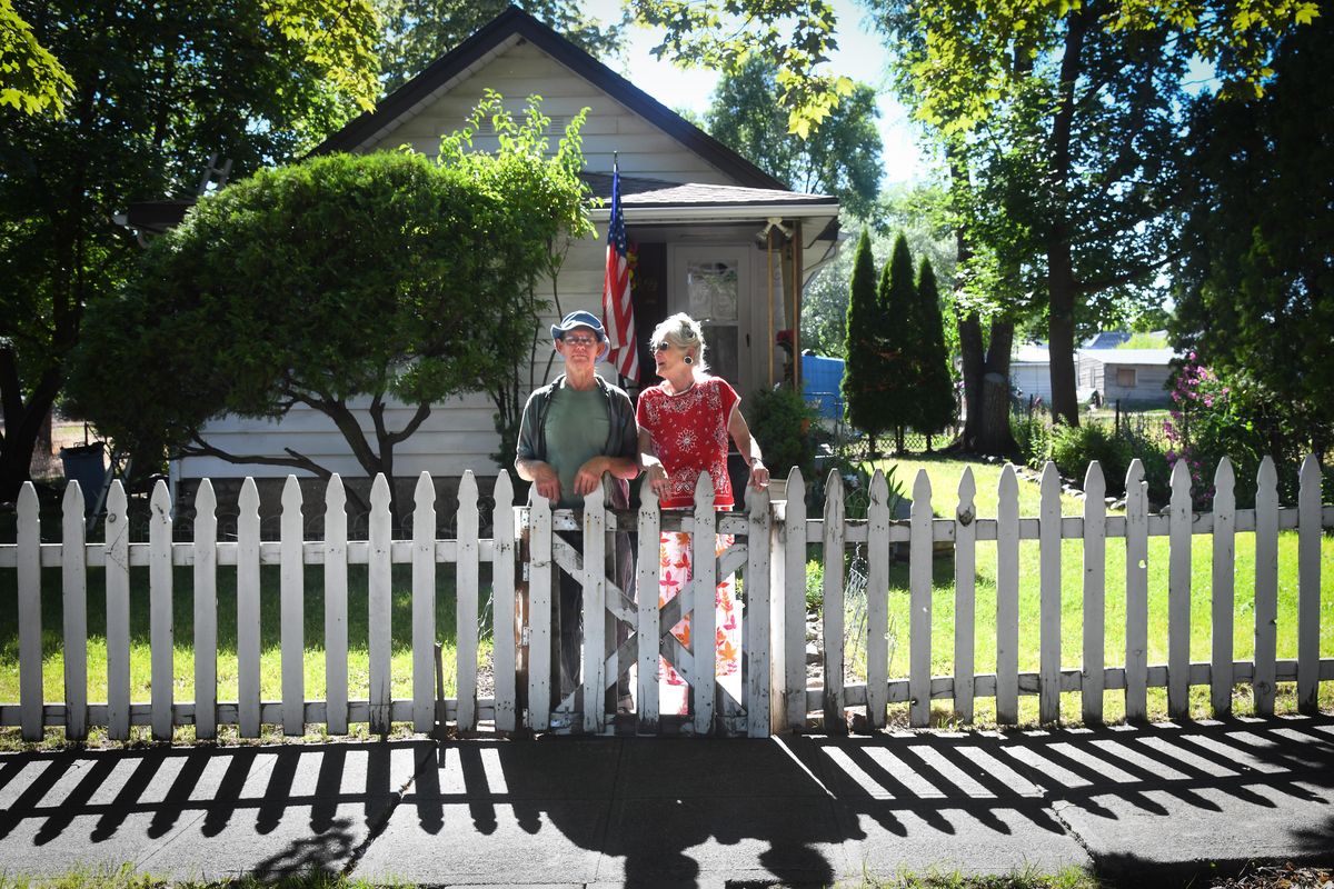 Jim Ringo and Patricia LaVoie’s home on Haven Street and Second Avenue is in the path of the North Spokane Corridor. (Dan Pelle / The Spokesman-Review)