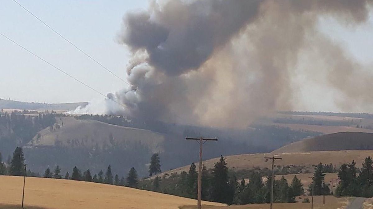 Fire north of Davenport grows to 3,600 acres Friday The SpokesmanReview