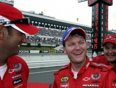 
Dale Earnhardt Jr., won his first pole in nearly five years, taking the No. 1 spot for Pennsylvania 500 at Pocono.Associated Press
 (Associated Press / The Spokesman-Review)