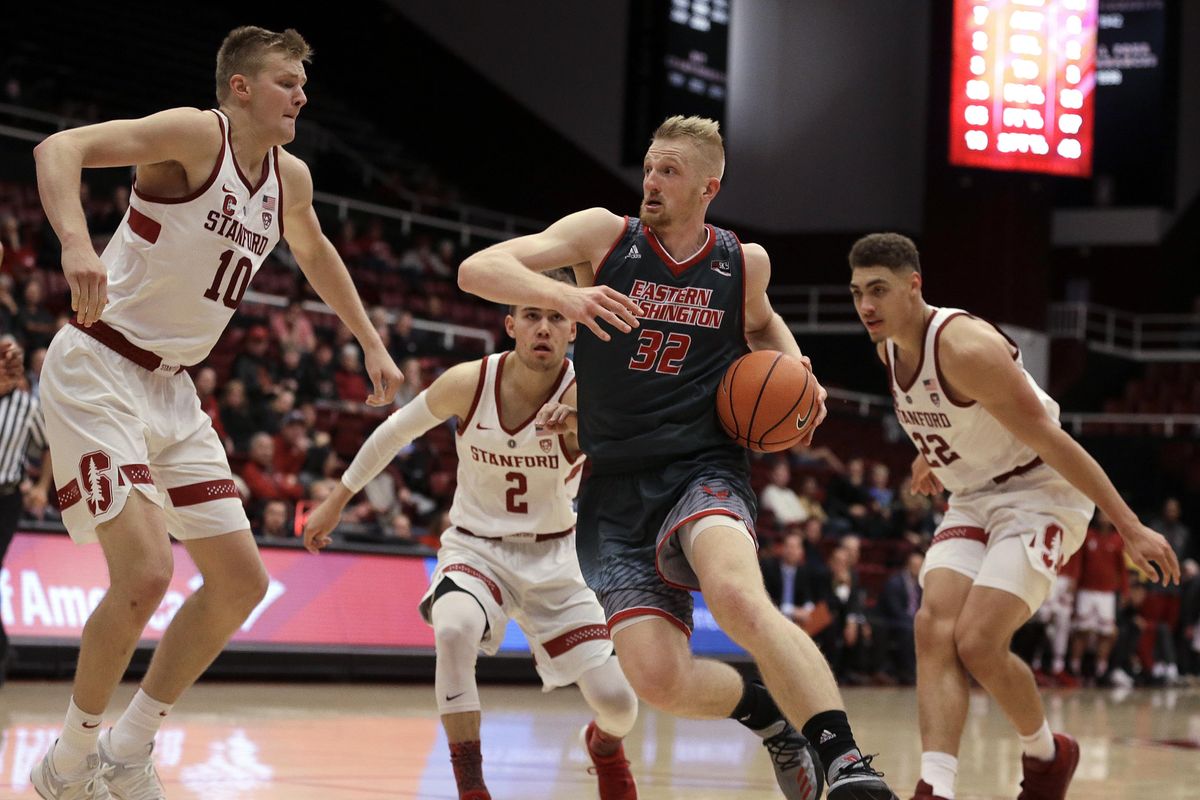 Eastern Washington’s Bogdan Bliznyuk, driving against Stanford last November, can defeat opponents with scoring and passing. (Ben Margot / Associated Press)