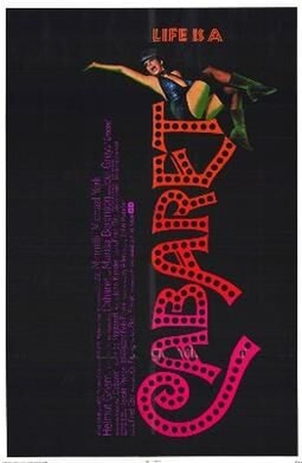 The original movie poster for "Cabaret" (1972). 