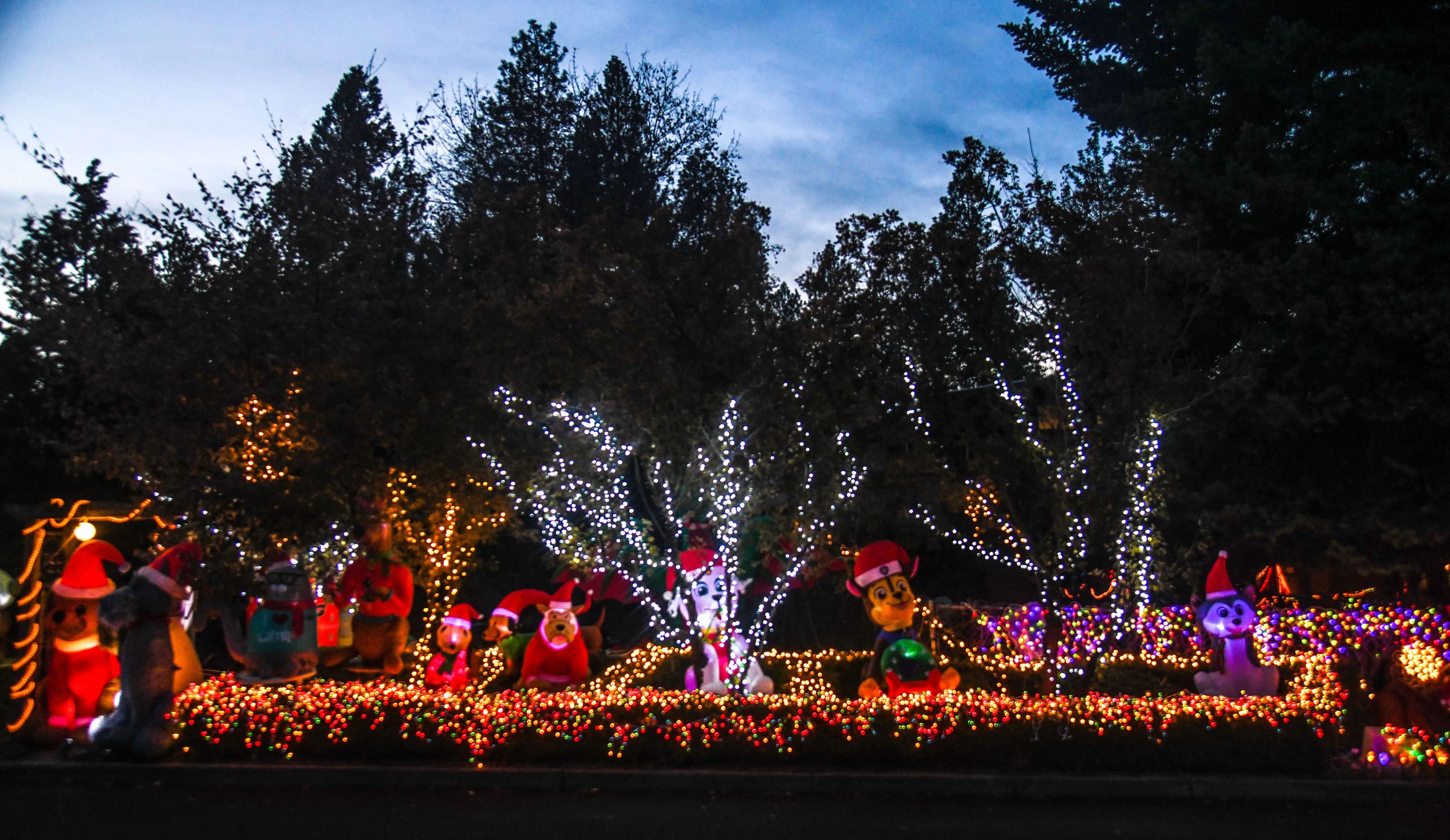 Sheppard family's Christmas lights display in Spokane Valley Dec. 20
