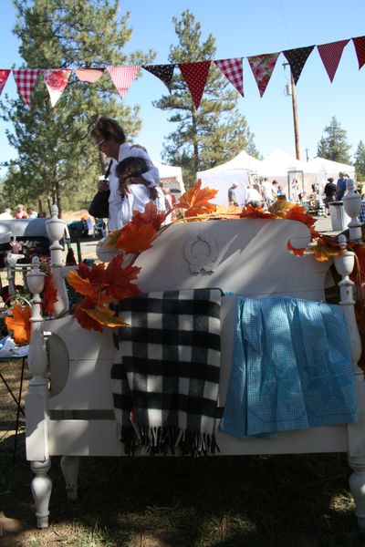 Customers walk past a display at the fall 2008 Two Women Barn Bazaar in Spangle. The spring version of the event will be held this weekend. (Megan Cooley / The Spokesman-Review)