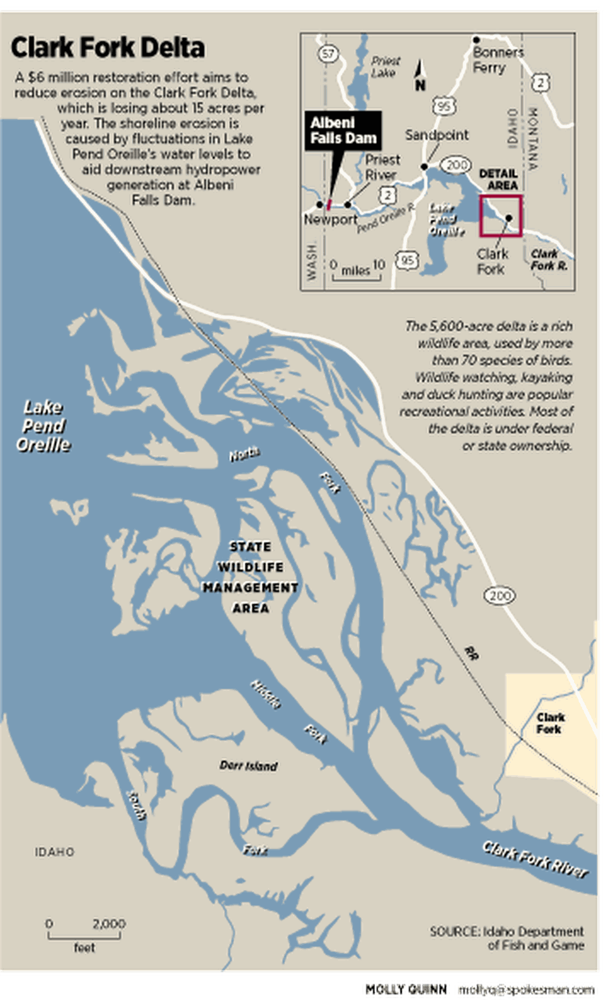 Clark Fork Delta. Graphic by Molly Quinn