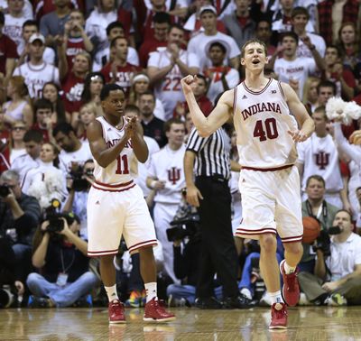 Indiana’s Cody Zeller recorded 19 points and nine rebounds in win over No. 1 Michigan.