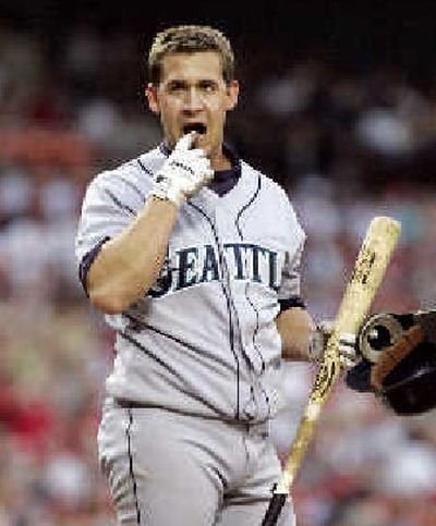 
Strikeout leaves bad taste in Bret Boone's mouth. 
 (Associated Press / The Spokesman-Review)