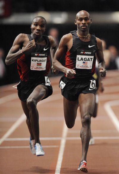 Ex-Coug Bernard Lagat tries to regain U.S. 2-mile record today. (Associated Press)