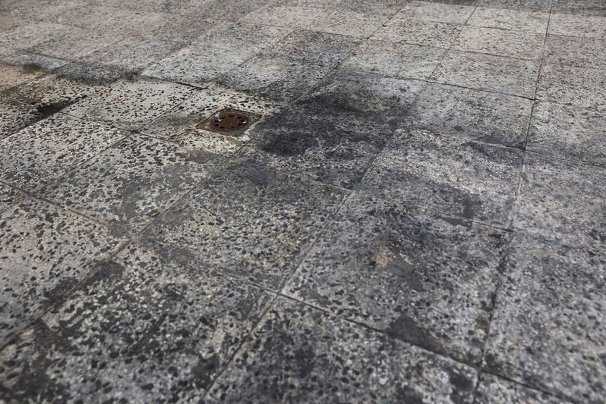 Black soot after reported black rain following a strike on fuel tanks, amid the U.S.-Israeli conflict with Iran, in Tehran, Iran, March 10, 2026. Majid Asgaripour/WANA (West Asia News Agency) via REUTERS  (Majid Asgaripour)