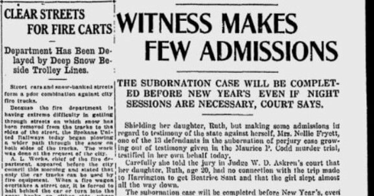 100 years ago today: Perjury trial drags into fifth week