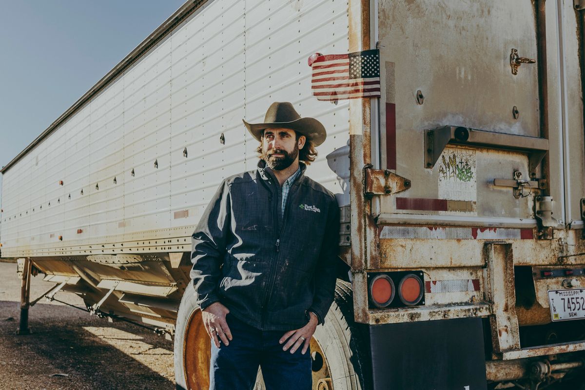 Jack Westerfield, who thought he was being pragmatic this past spring when he planted an additional 1,000 acres of rice, on his farm on Nov. 26 in Merigold, Miss. Prices for nearly every major crop in the U.S. are below what it costs to grow them, but Mississippi farmers growing rice, which almost nobody is buying, may have it the worst of all.  (IMANI KHAYYAM)
