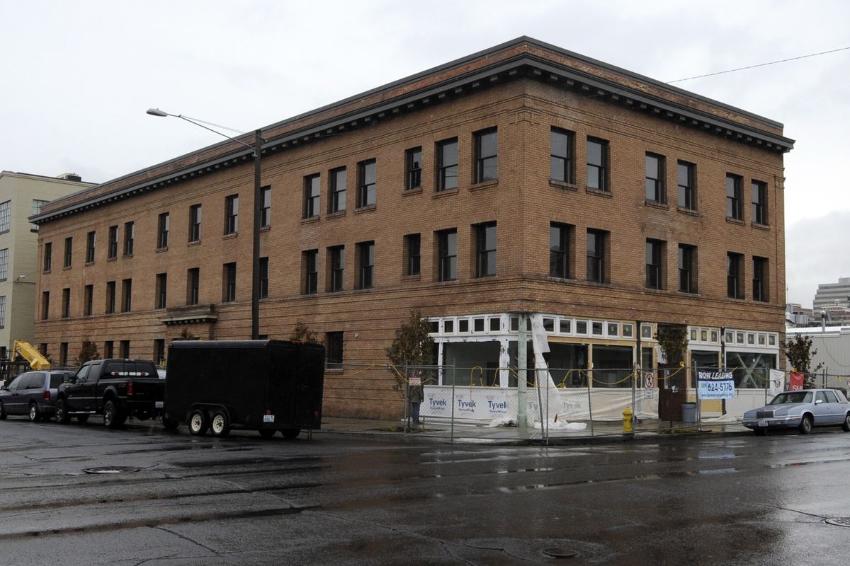 The former Helena Apartments at 173 S. Adams St. have been renovated as part of a Spokane Housing Authority project. (photos by COLIN MULVANY / The Spokesman-Review)