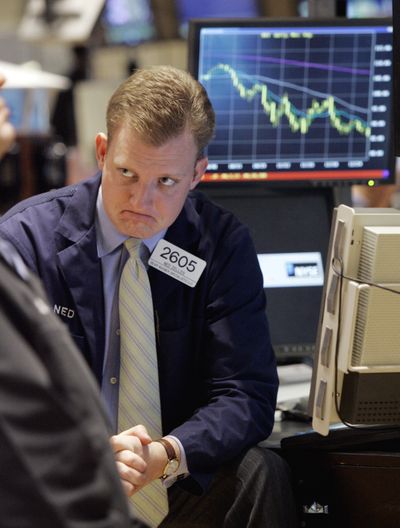 Specialist Ned Zelles works at his post on the floor of the New York Stock Exchange. The collapse in the market in 2008 and 2009 has left many investors wondering what’s next. (File Associated Press)