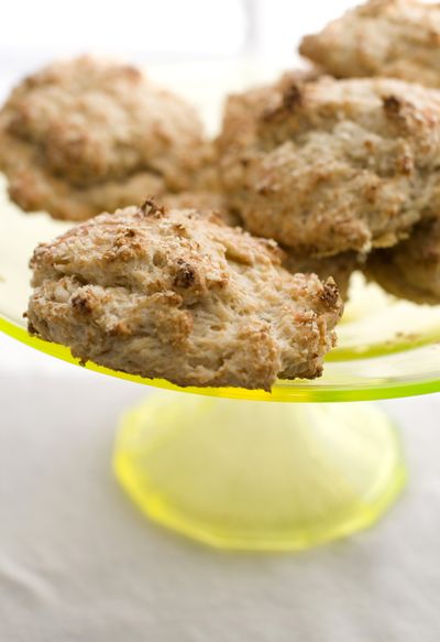 These biscuits, made with onion and Parmesan cheese, come together fairly quickly and can be chilled until it’s time to bake them. Just drop the mixture onto a baking sheet, throw in the fridge, then bake when you’re ready. (Associated Press)