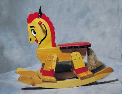 
The rocking horse is built from a single 10-foot piece of lumber.
 (U-BILD / The Spokesman-Review)