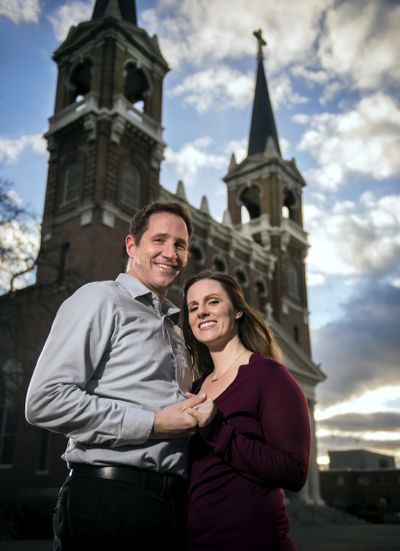 Love Story Matt and Cara Hoag. (Colin Mulvany / The Spokesman-Review)